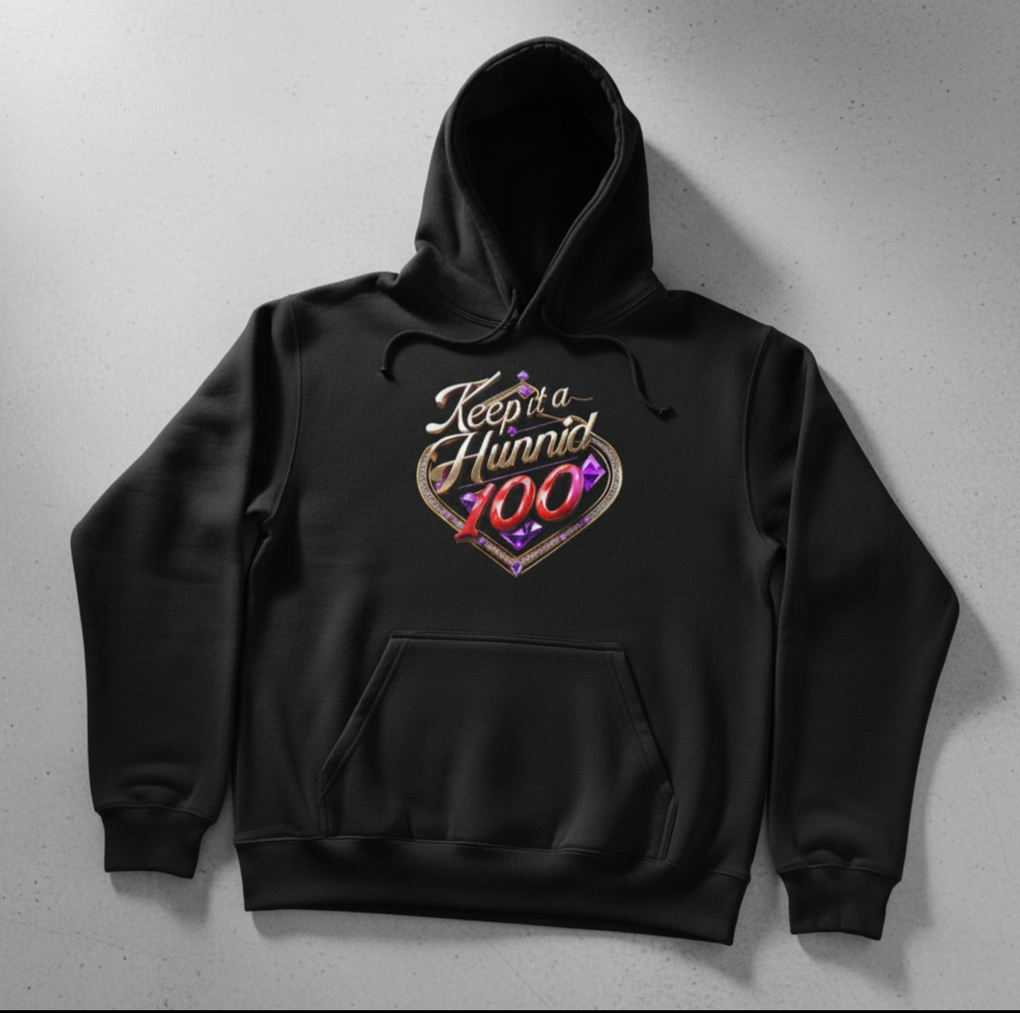 GIVINCHI - Keep It A Hunnid Hoodie (Black)