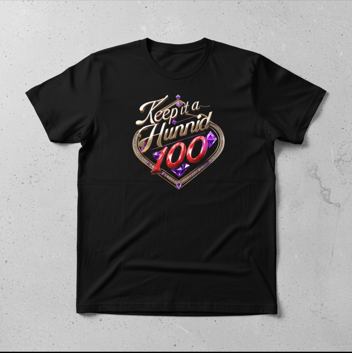 GIVINCHI - Keep It A Hunnid T-shirt (Black)
