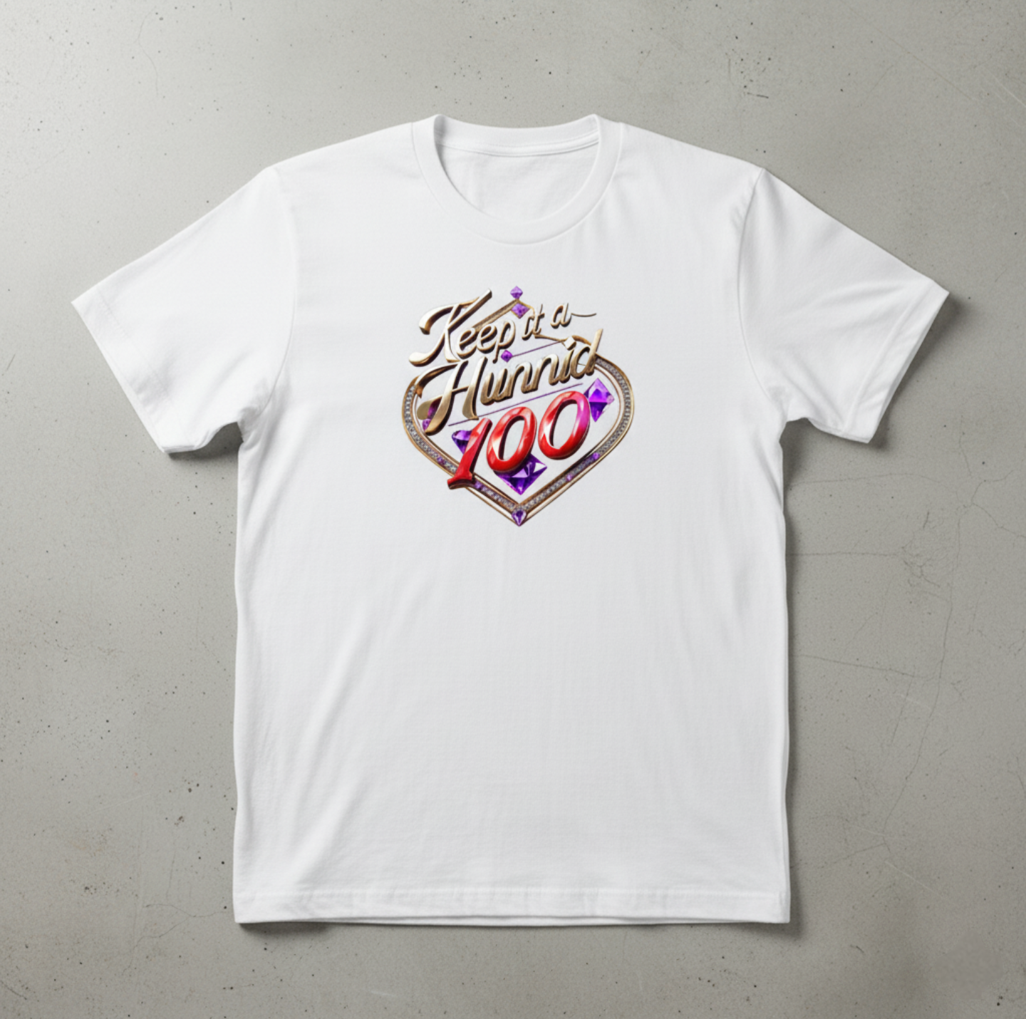 GIVINCHI - Keep It A Hunnid T-shirt (White)